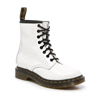 Dr. Martens 1460 Boot — Smooth Leather Lace-up, White Size 9 US